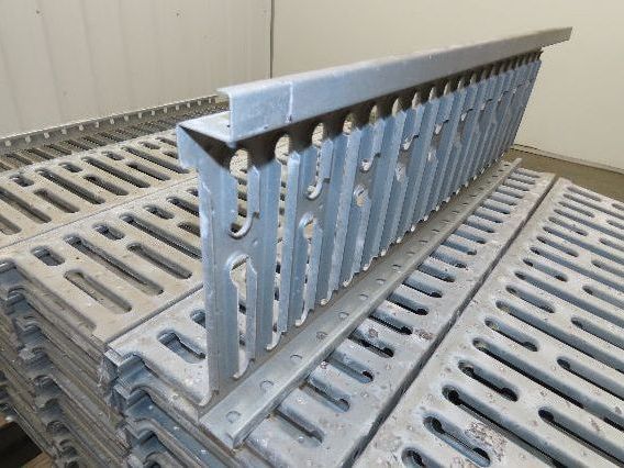 Interlake 9"x 30" Galvanized Steel Slotted Pallet Racking Deck 34"D Rack 100pcs