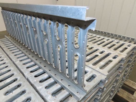 Interlake 9"x 30" Galvanized Steel Slotted Pallet Racking Deck 34"D Rack 100pcs