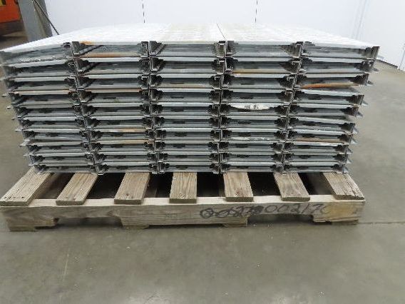 Interlake 9"x 30" Galvanized Steel Slotted Pallet Racking Deck 34"D Rack 100pcs