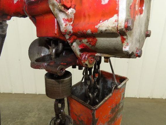 Chicago Pneumatic 1/2 Ton 1000Lb Power Vane Air Chain Hoist 10' 3" Lift Pendant