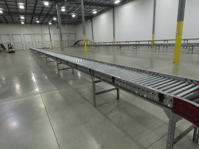 Hilmot 30"x 126' MDR 24VDC Motorized Roller Conveyor 27"BF Variable Speed Zones