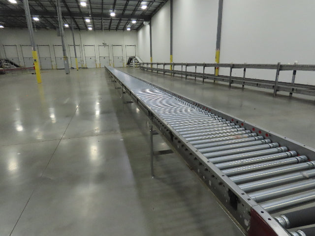 Hilmot 30"x 126' MDR 24VDC Motorized Roller Conveyor 27"BF Variable Speed Zones