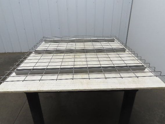 New Pallet Rack Wire Deck 42x46" Waterfall 3 Step Channel Racking 2500lb Mesh