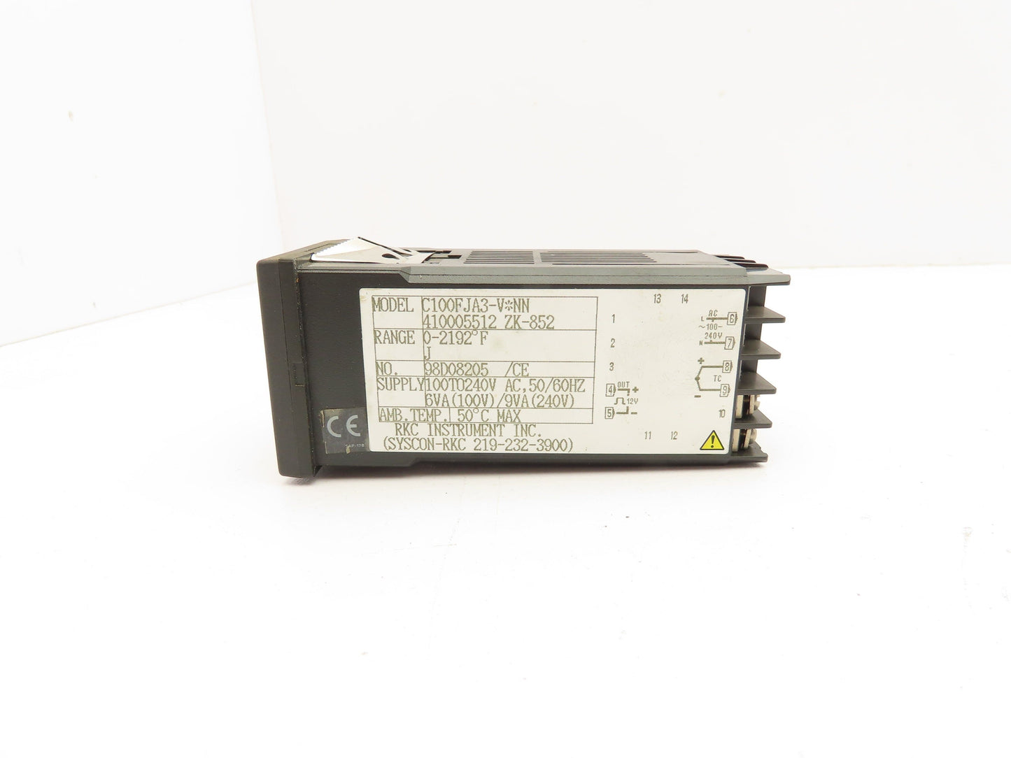 Syscon C100FJA3-VNN REX-C100 PLC Temperature Controller Module 0-2192°F 240V