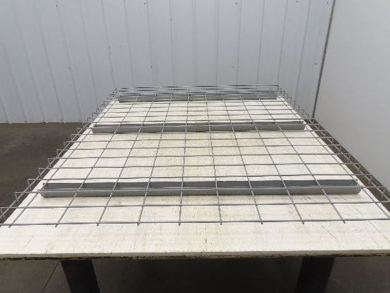 New Pallet Rack Wire Deck 42x52" Waterfall 3 Step Channel Racking 2500lb Mesh