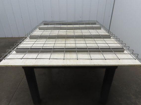 New Pallet Rack Wire Deck 42x58" Waterfall 4 Step Channel Racking 2500lb Mesh