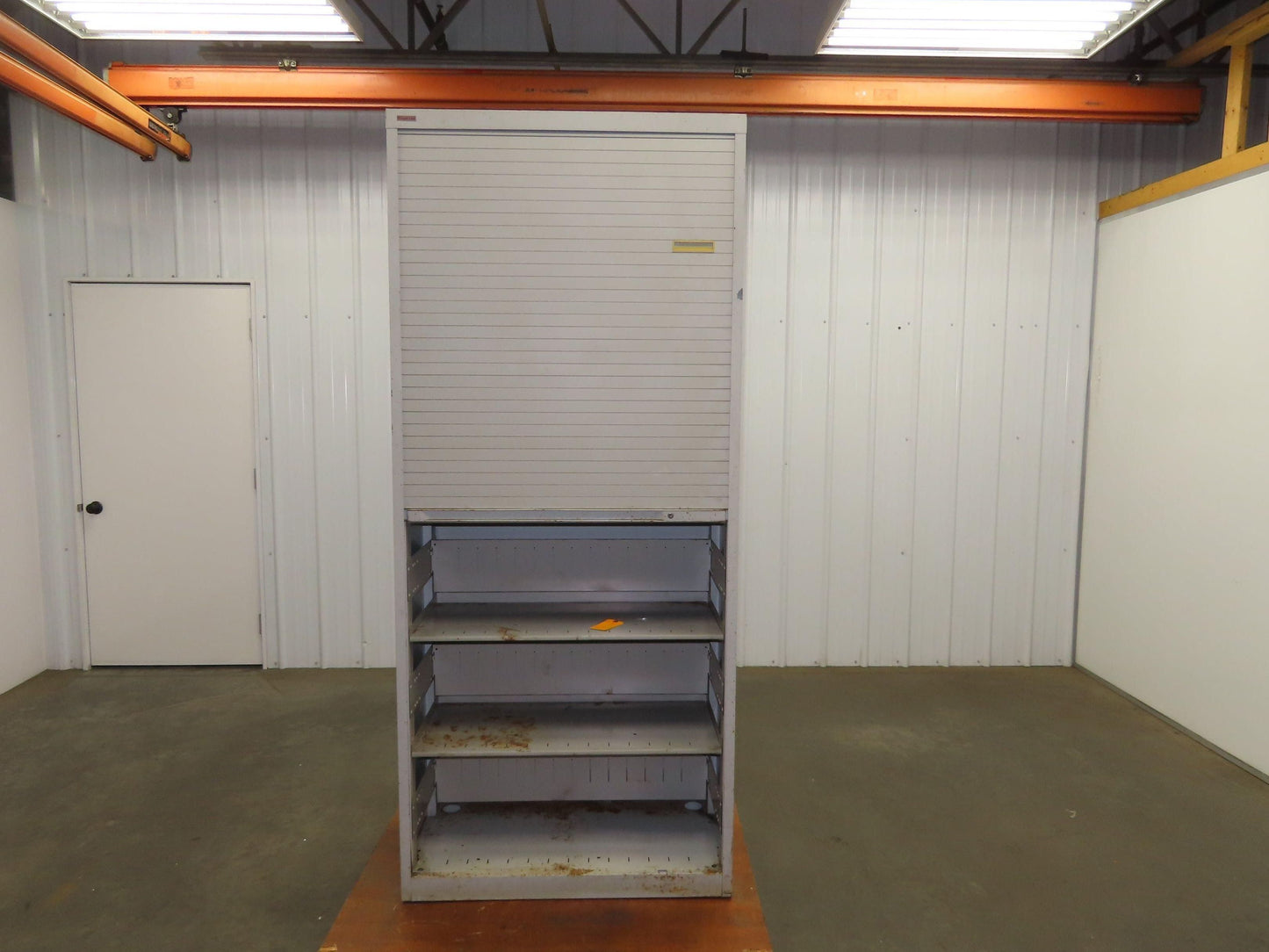 Wright Line Roll Up Door Storage Cabinet 6 Shelf Unit 36x18x83" Adjustable