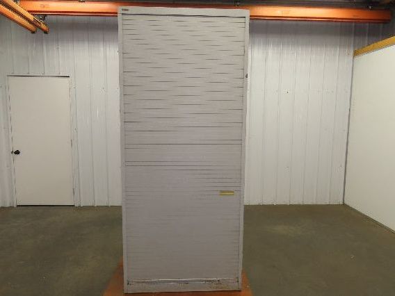 Wright Line Roll Up Door Storage Cabinet 6 Shelf Unit 36x18x83" Adjustable