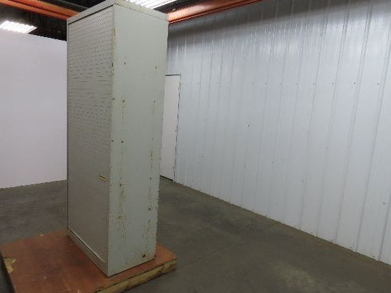 Wright Line Roll Up Door Storage Cabinet 6 Shelf Unit 36x18x83" Adjustable
