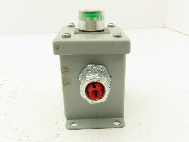 Electromate E1PBGM Green Illuminated Pushbutton Enclosure