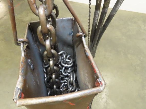 Chicago Pneumatic 1/4 Ton 500Lb Power Vane Air Chain Hoist 9' 3" Lift w/Pendant