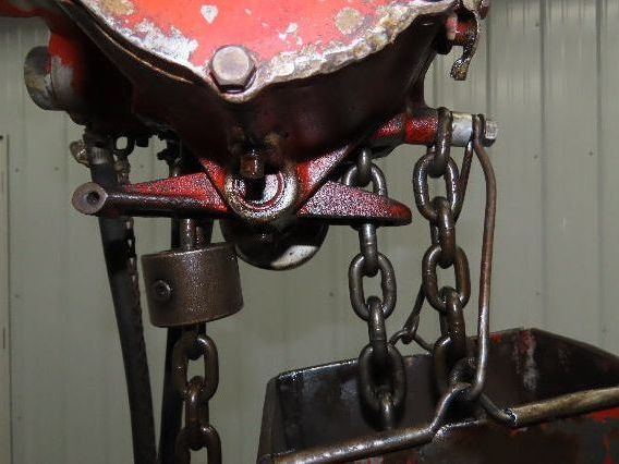 Chicago Pneumatic 1/4 Ton 500Lb Power Vane Air Chain Hoist 9' 3" Lift w/Pendant