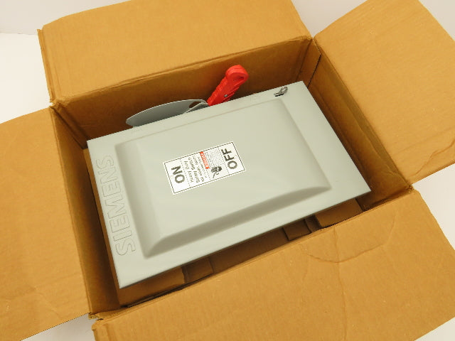 Siemens HF262 Heavy Duty Safety Disconnect Switch 60A 600VAC 1PH 2 Pole Fusible