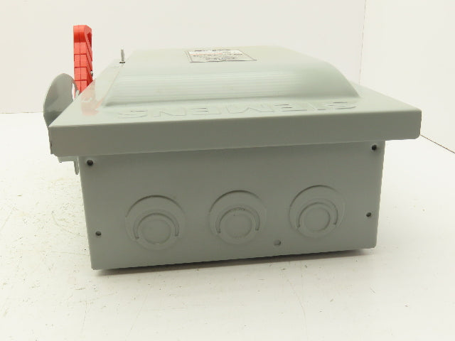 Siemens HF262 Heavy Duty Safety Disconnect Switch 60A 600VAC 1PH 2 Pole Fusible