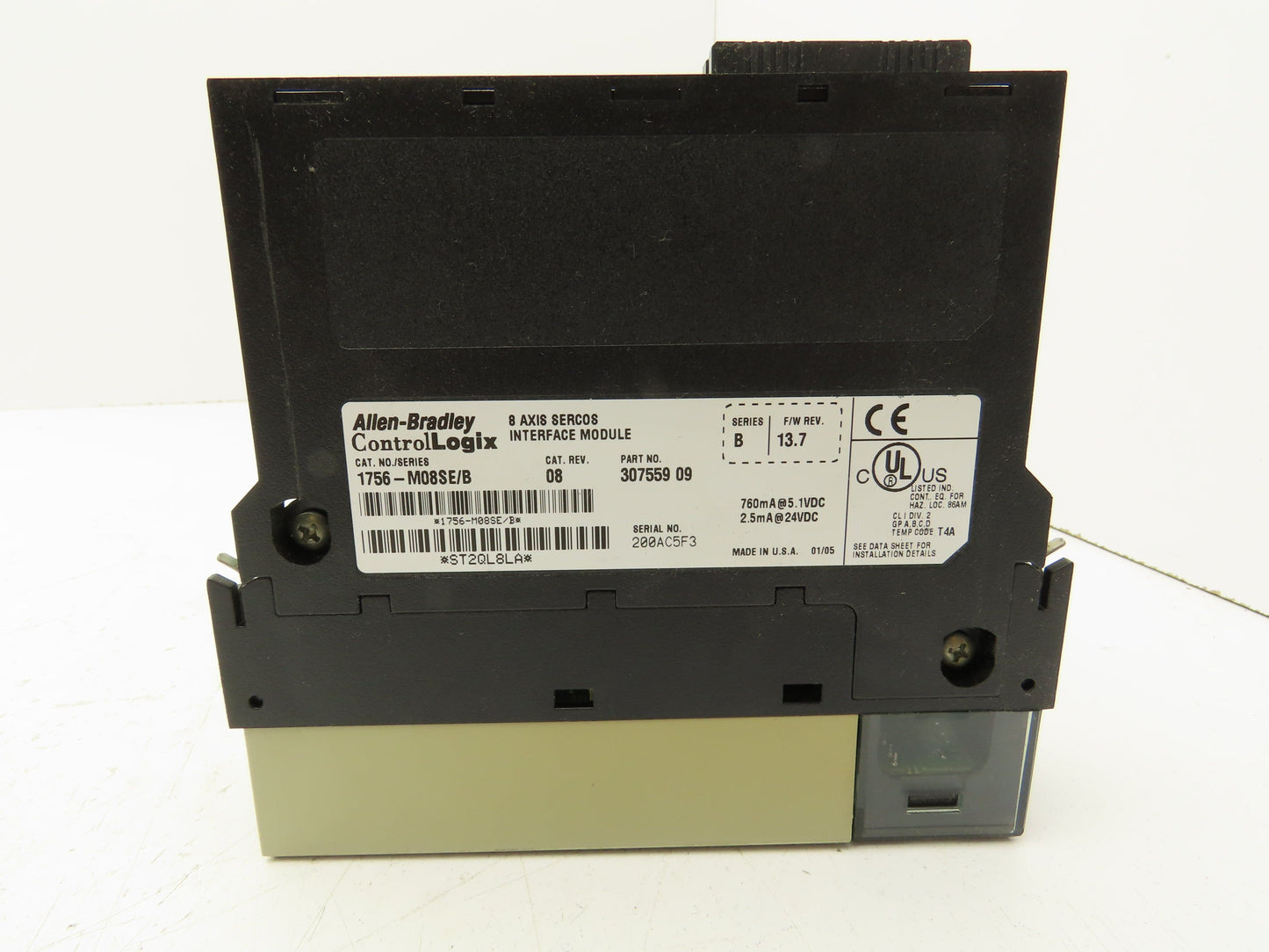Allen Bradley 1756-M08SE ControlLogix 8-Axis Sercos Interface Module Series B