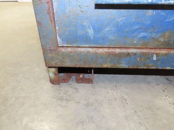 Stanley Vidmar Tool Cabinet 4 Drawer 28x30x33" Blue Lista Lyon Rust Rough