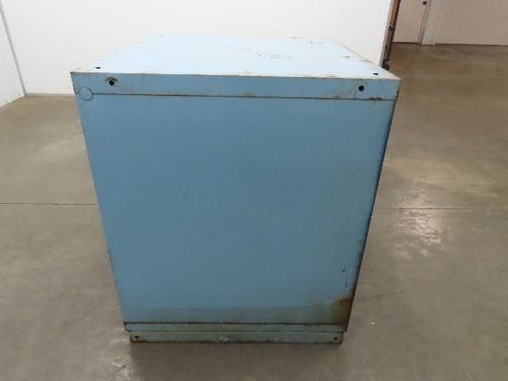 Stanley Vidmar Tool Cabinet 4 Drawer 28x30x33" Blue Lista Lyon Rust Rough