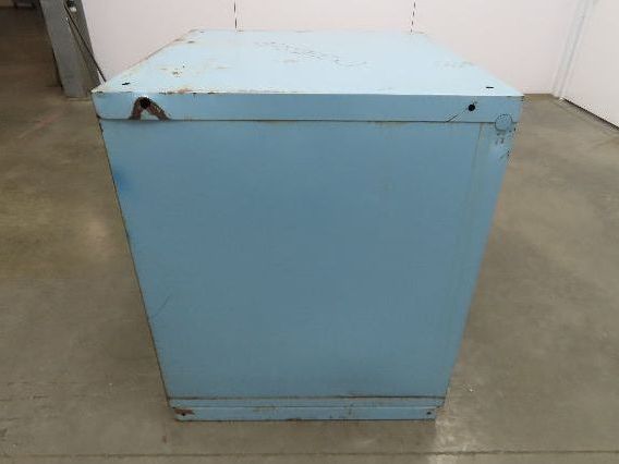 Stanley Vidmar Tool Cabinet 4 Drawer 28x30x33" Blue Lista Lyon Rust Rough