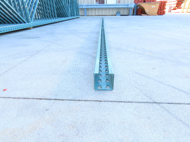 Interlake 24' Teardrop Pallet Racking Upright 3x3" Column Leg Only
