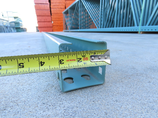 Interlake 24' Teardrop Pallet Racking Upright 3x3" Column Leg Only