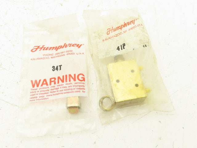 Humphrey 41P Pneumatic Plunger Valve 34T Operator 5-2 Type 1/8" NPT