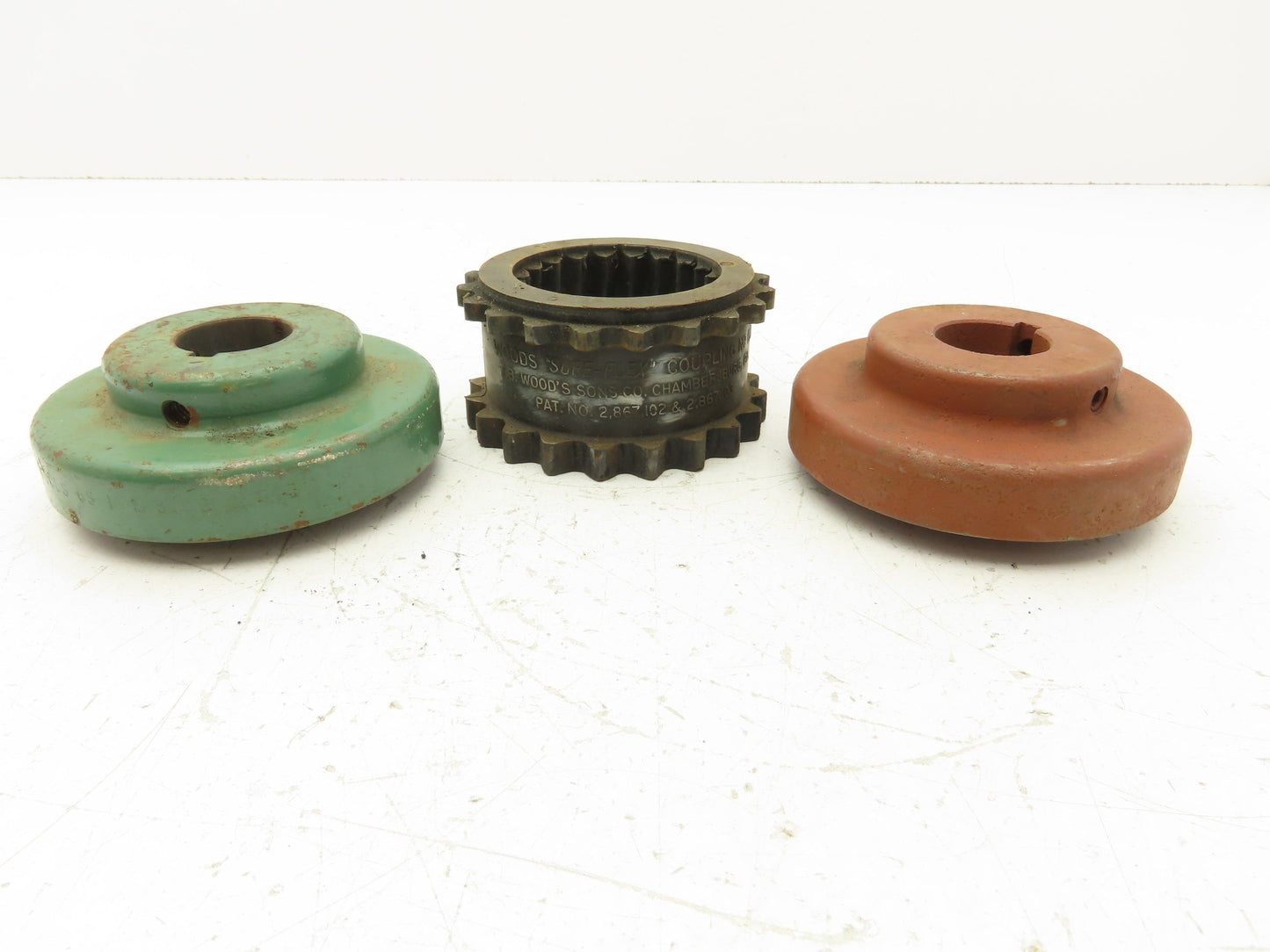 TB Woods 6S 1-1/8 Spacer Flange Coupling Sleeve Set 1-1/8" Bore