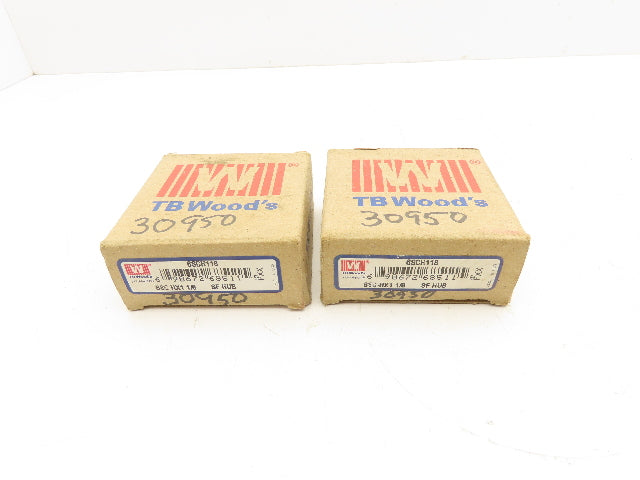 TB Woods 6SCH 1-1/8 Spacer Flange Coupling Hub 1-1/8" Bore Lot of 2