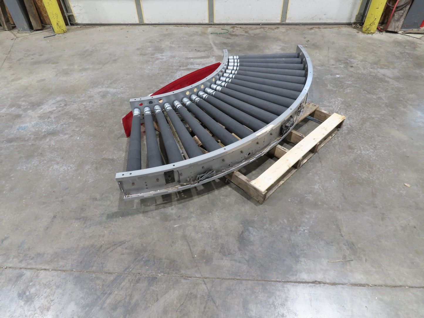 Hilmot 30"x 90° Curve MDR Motorized Roller Conveyor 27"BF 24VDC 120FPM