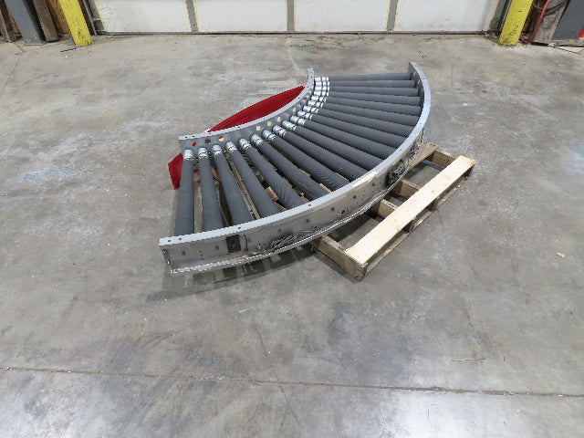 Hilmot 30"x 90° Curve MDR Motorized Roller Conveyor 27"BF 24VDC 120FPM