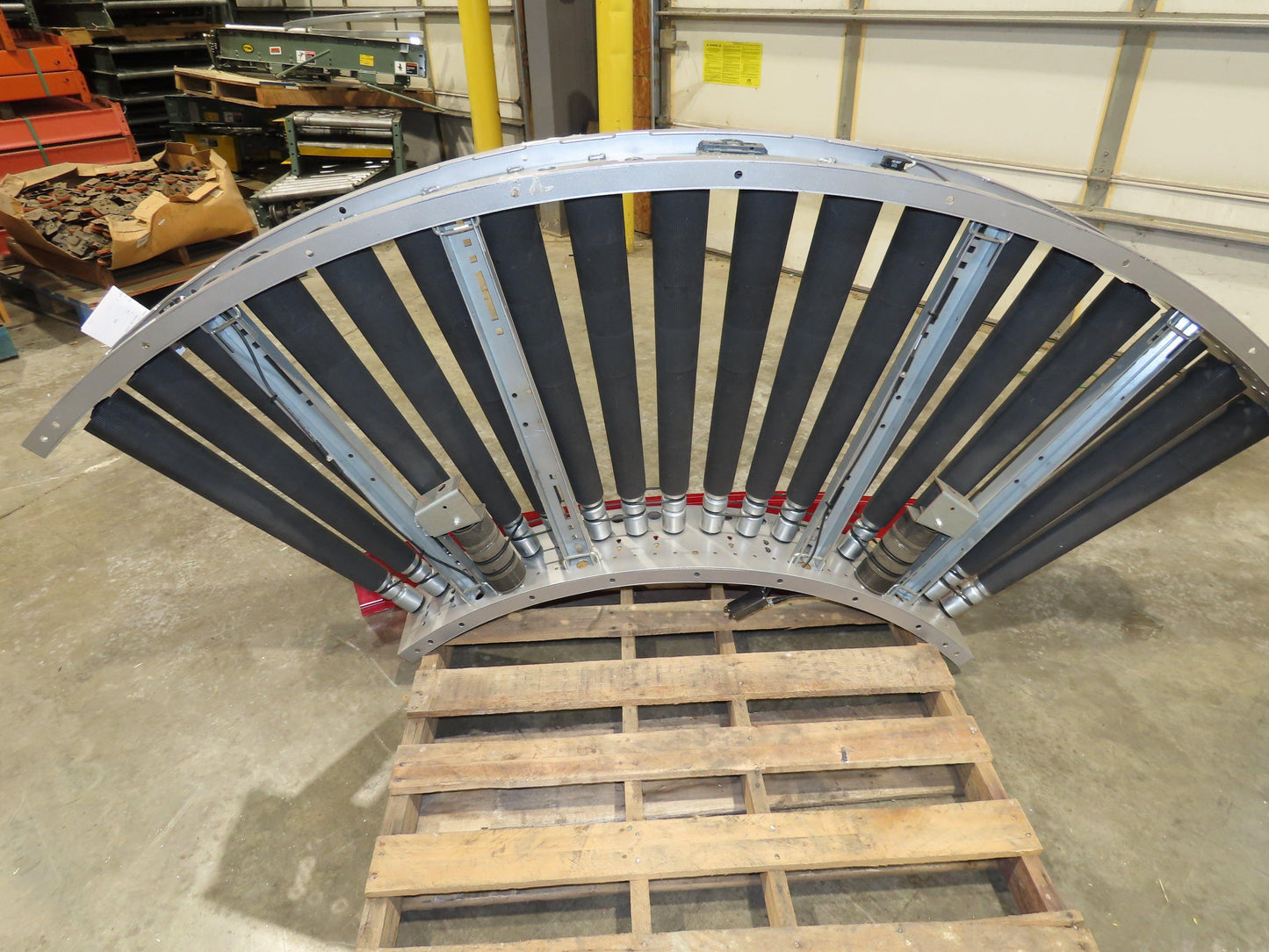 Hilmot 30"x 90° Curve MDR Motorized Roller Conveyor 27"BF 24VDC 120FPM