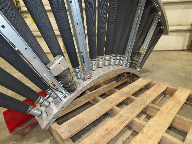 Hilmot 30"x 90° Curve MDR Motorized Roller Conveyor 27"BF 24VDC 120FPM