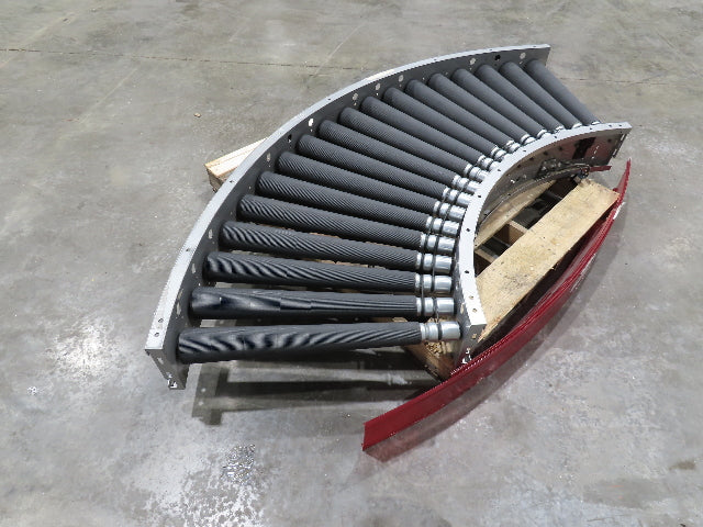 Hilmot 30"x 90° Curve MDR Motorized Roller Conveyor 27"BF 24VDC 120FPM
