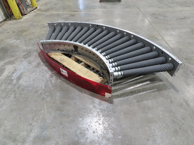 Hilmot 30"x 90° Curve MDR Motorized Roller Conveyor 27"BF 24VDC 120FPM