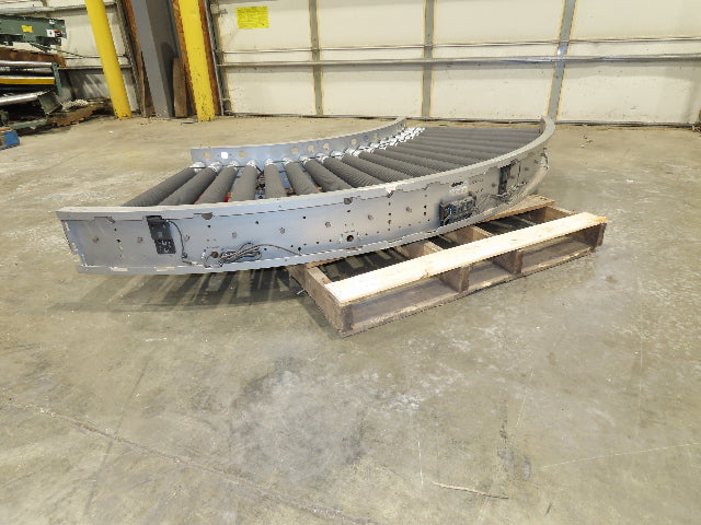 Hilmot 30"x 90° Curve MDR Motorized Roller Conveyor 27"BF 24VDC 120FPM
