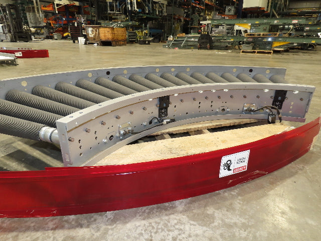 Hilmot 30"x 90° Curve MDR Motorized Roller Conveyor 27"BF 24VDC 120FPM
