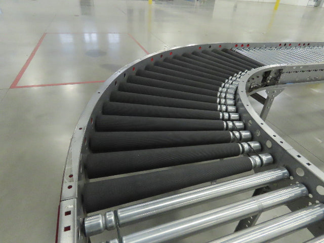 Hilmot 30"x 90° Curve MDR Motorized Roller Conveyor 27"BF 24VDC 120FPM