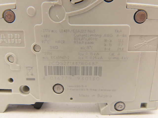 ABB E212323 Circuit Breaker 1 Pole 20A Lot of 5