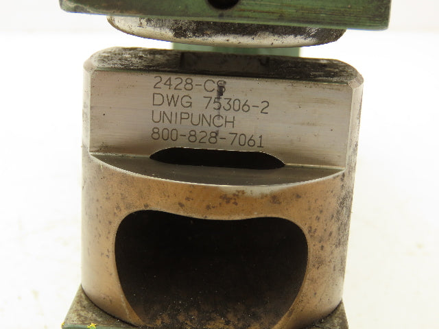 Unipunch 8AJ-2-1/2P Press Brake Punch C Frame 0.8" Square 8" Throat 2-1/2" W