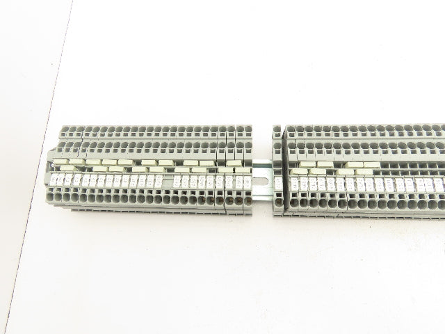 Waco 60947-7-1 DIN Rail Terminal Block 800V 4mm Lot of 90
