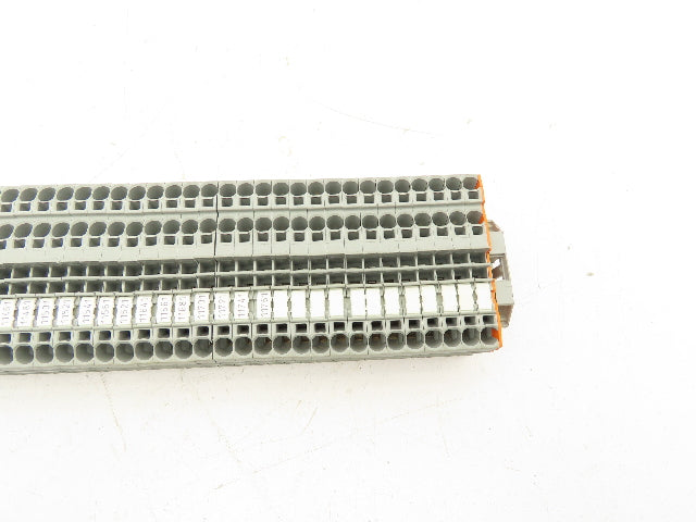 Waco 60947-7-1 DIN Rail Terminal Block 800V 4mm Lot of 90