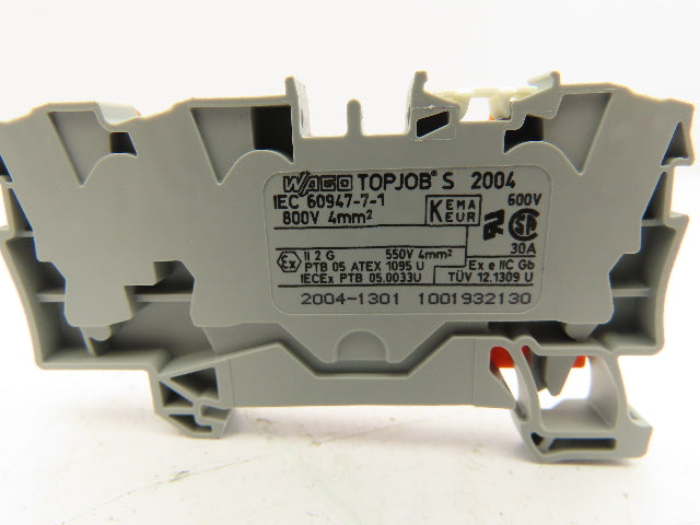 Waco 60947-7-1 DIN Rail Terminal Block 800V 4mm Lot of 90