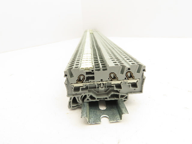 Waco 60947-7-1 DIN Rail Terminal Block 800V 4mm Lot of 90