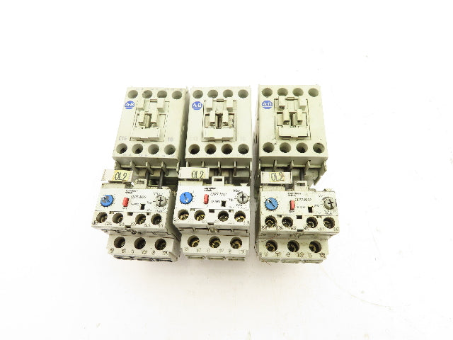 Allen Bradley 100-C12*10 Contactor Overload Relay 120V Coil 32A 600V Lot of 3