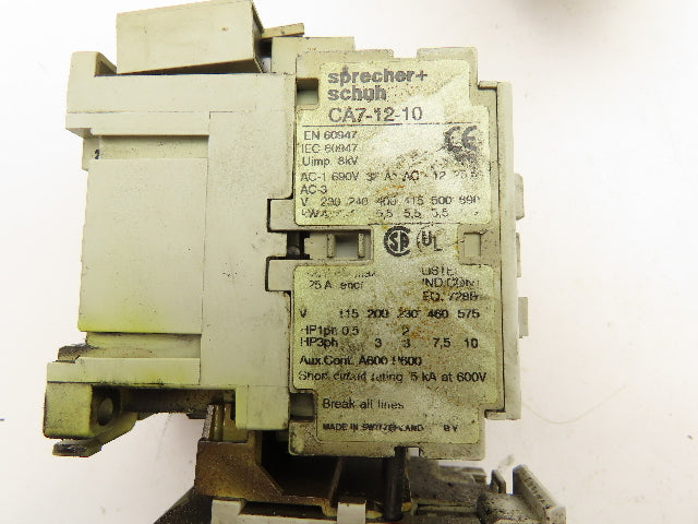 Allen Bradley CA7-12-10 Contactor Overload Relay 120V Coil 32A 600V Lot of 2