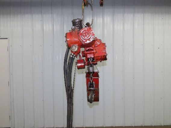 Chicago Pneumatic 1/4 Ton 500Lb Power Vane Air Chain Hoist 10' 3" Lift Pendant