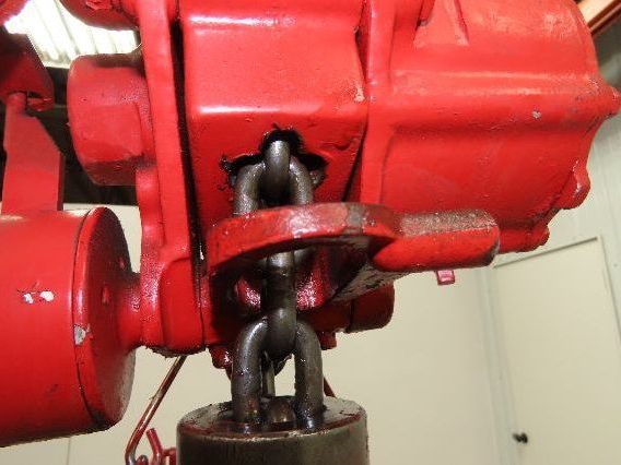 Chicago Pneumatic 1/4 Ton 500Lb Power Vane Air Chain Hoist 10' 4" Lift Pendant