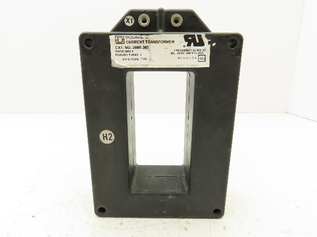 Square D 260R-302 Full Wave Current Transformer 3000:5 Ratio 600V 25-400Hz