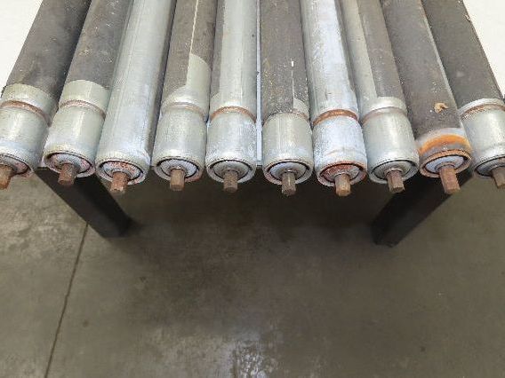 1.9" Grooved Conveyor Roller 50"BF Galvanized Steel 7/16" Hex Axle Lot of 10