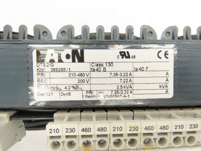 Eaton DT3,2/G Industrial Control Transformer PRI 210-480V SEC 200V 2,5kVA
