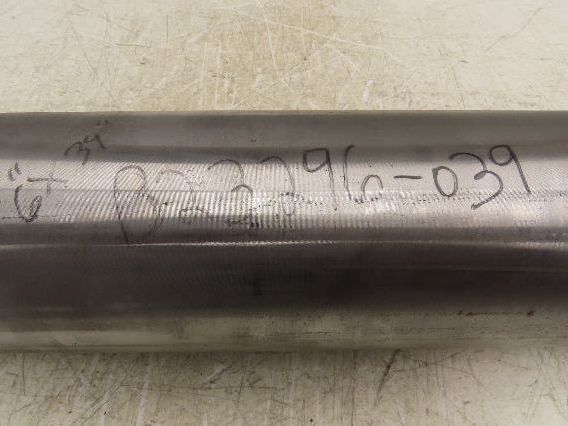 Hytrol 39" Belt Conveyor Crowned Take-Up Pulley Roller 6" Dia 35.3"L